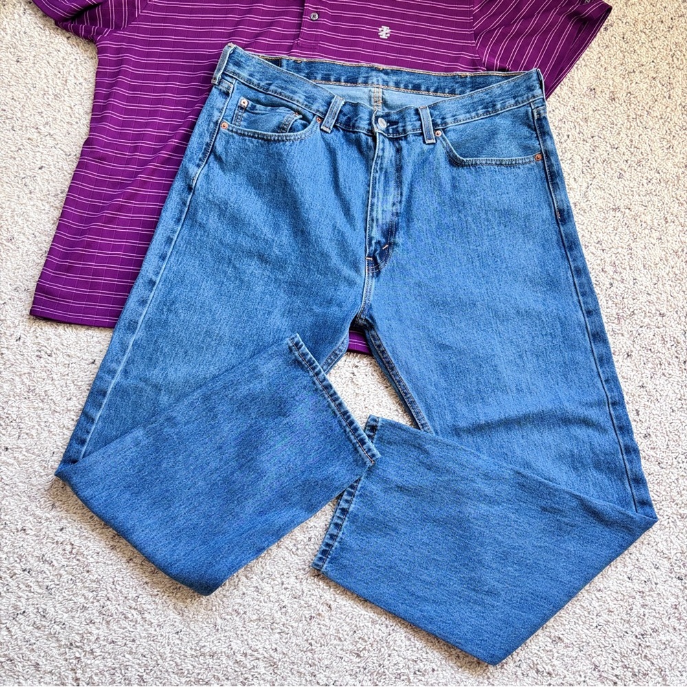 Classic Levi Strauss & Co. Blue Bootcut Men's Jeans W38 L30